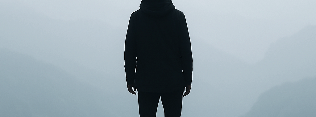 Silhouette seule face à un paysage brumeux, symbolisant la perte de sens au travail – image du blog CIFO